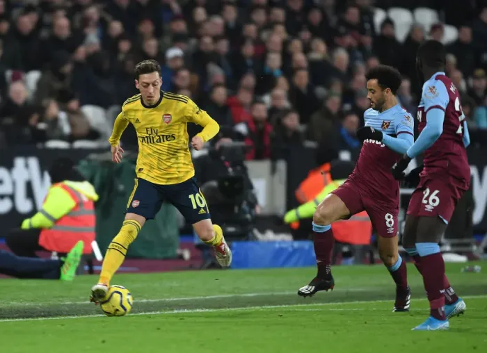 Framed Print : Arsenal vs. West Ham United: Premier League Battle at London Stadium (December 2019)