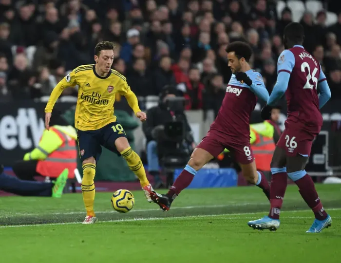 Framed Print : Arsenal vs. West Ham United: Premier League Battle at London Stadium (December 2019) Framed Print : Arsenal vs. West Ham United: Premier League Battle at London Stadium (December 2019)