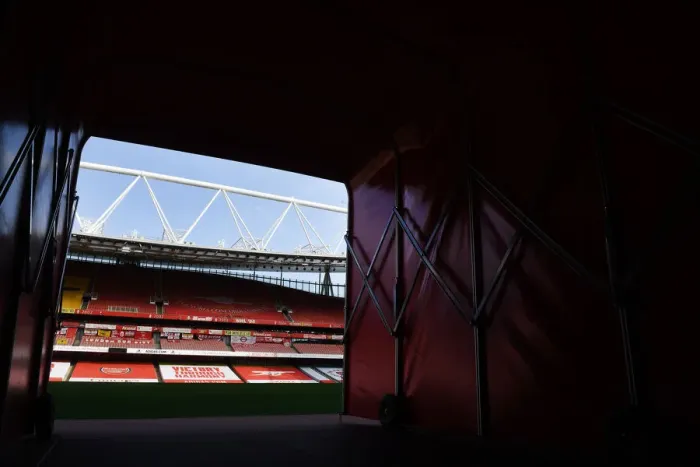 Framed Print : Arsenal vs West Ham United: Tunnel Moment, Emirates Stadium, Premier League 2020-21