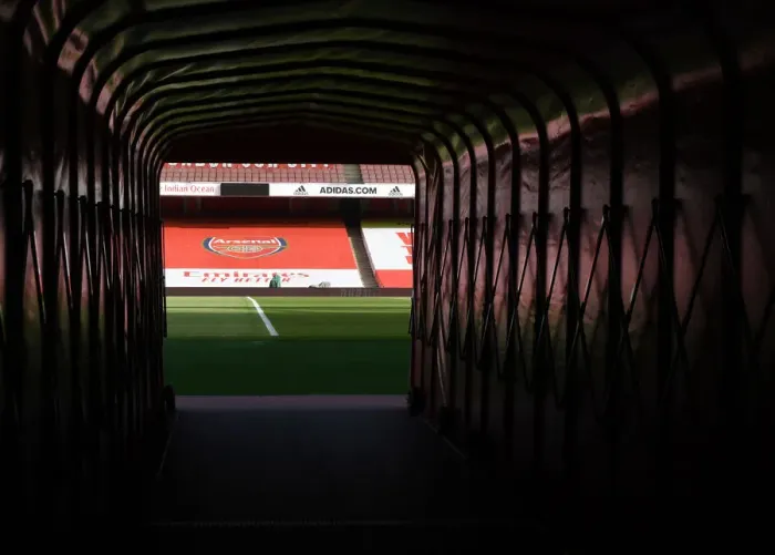 Framed Print : Arsenal vs West Ham United: Tunnel View, Emirates Stadium, Premier League 2020-21