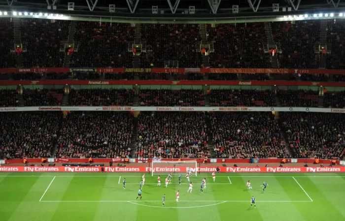 Framed Print : Arsenal vs Wigan Athletic: The Excitement at Emirates Stadium, April 2012