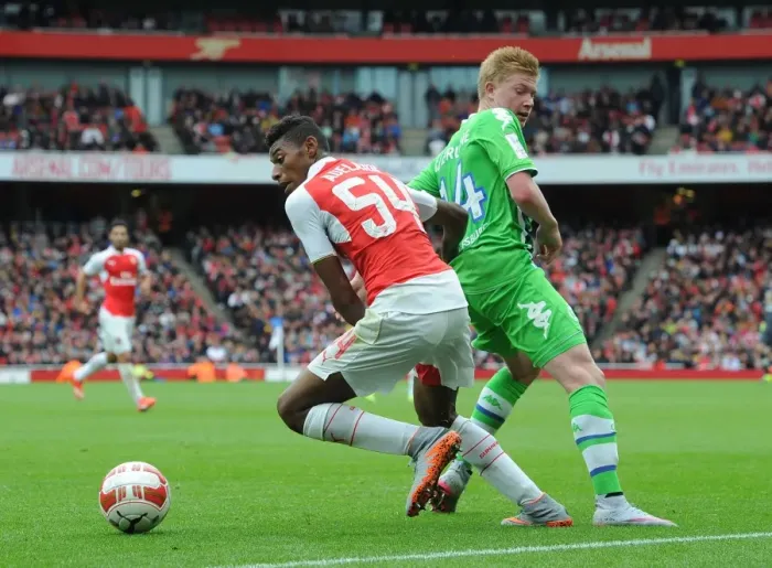 Framed Print : Arsenal vs. Wolfsburg Clash at the Emirates Cup, 2015: A Battle Between Reine-Adelaide and De Bruyne