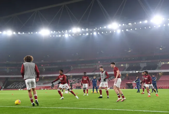 Framed Print : Arsenal vs. Wolverhampton Wanderers: Premier League Clash at Emirates Amidst Coronavirus Restrictions (November 2020)
