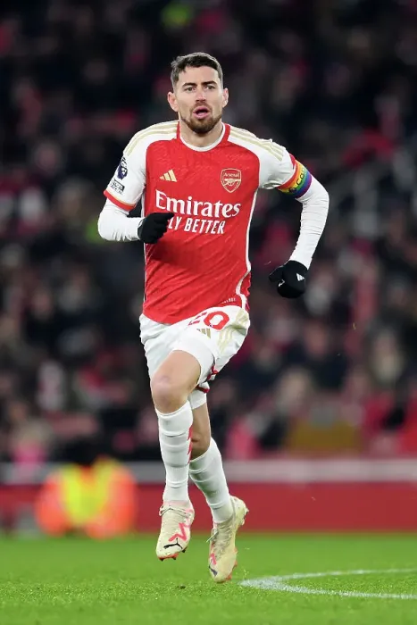 Framed Print : Arsenal vs. Wolverhampton Wanderers: Jorginho's Intense Focus at Emirates Stadium (Premier League 2023-24)
