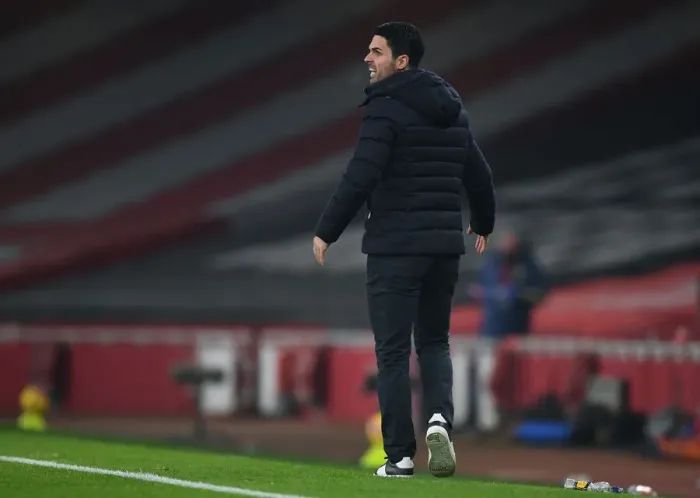 Framed Print : Arsenal vs. Wolverhampton Wanderers: Mikel Arteta Leads Empty Emirates Team (2020-21 Premier League) Framed Print : Arsenal vs. Wolverhampton Wanderers: Mikel Arteta Leads Empty Emirates Team (2020-21 Premier League)