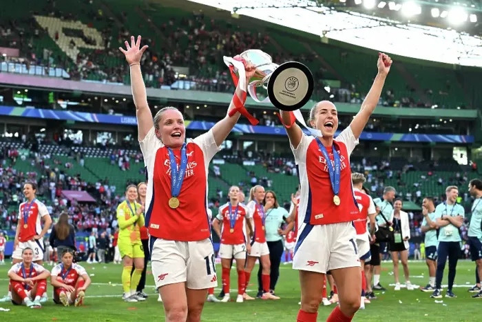 Framed Print : Arsenal WFC v FC Barcelona - UEFA Women's Champions League Final Arsenal WFC v FC Barcelona - UEFA Women's Champions League Final