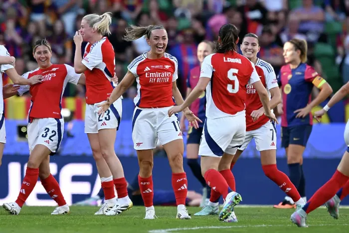 Framed Print : Arsenal WFC v FC Barcelona - UEFA Women's Champions League Final Arsenal WFC v FC Barcelona - UEFA Women's Champions League Final