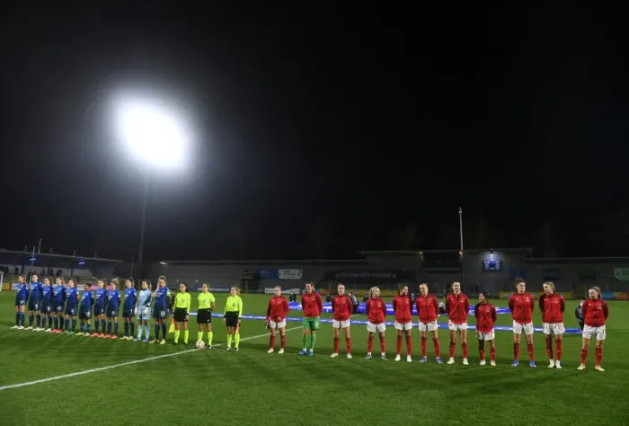 Framed Print : Arsenal WFC vs. 1899 Hoffenheim: A Battle in the UEFA Women's Champions League Framed Print : Arsenal WFC vs. 1899 Hoffenheim: A Battle in the UEFA Women's Champions League