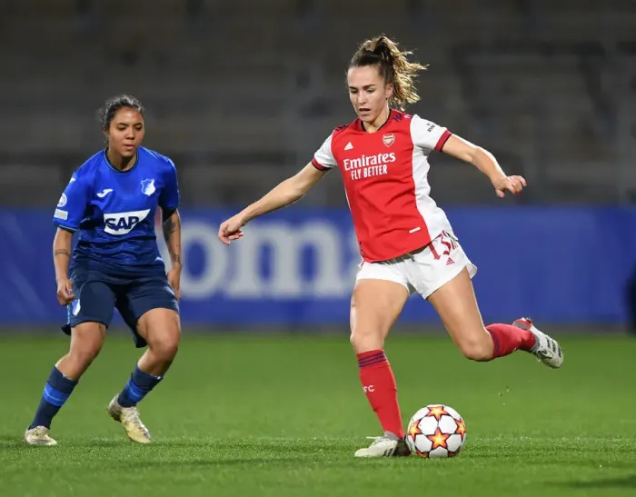 Framed Print : Arsenal WFC vs. 1899 Hoffenheim: A Battle in the UEFA Women's Champions League Framed Print : Arsenal WFC vs. 1899 Hoffenheim: A Battle in the UEFA Women's Champions League