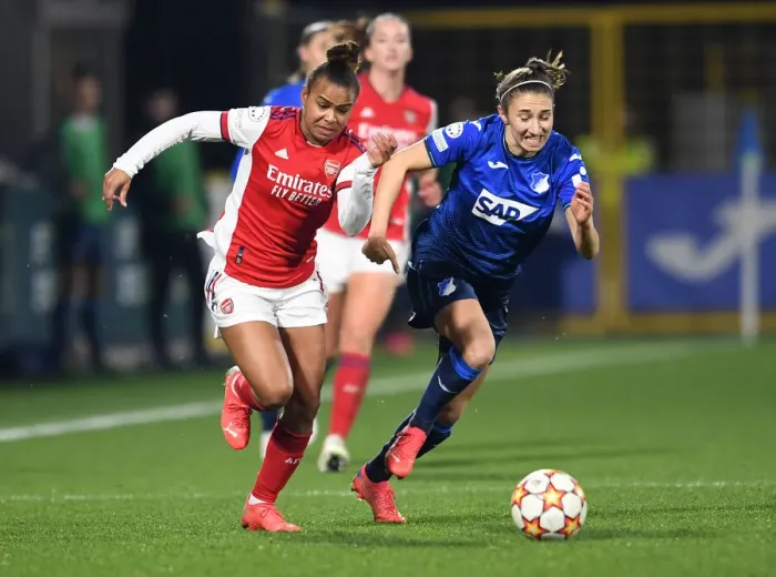 Framed Print : Arsenal WFC vs. 1899 Hoffenheim: A Battle in the UEFA Women's Champions League