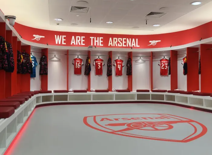 Framed Print : Arsenal WFC vs. FC Barcelona: Pre-Match Preparation in UEFA Women's Champions League