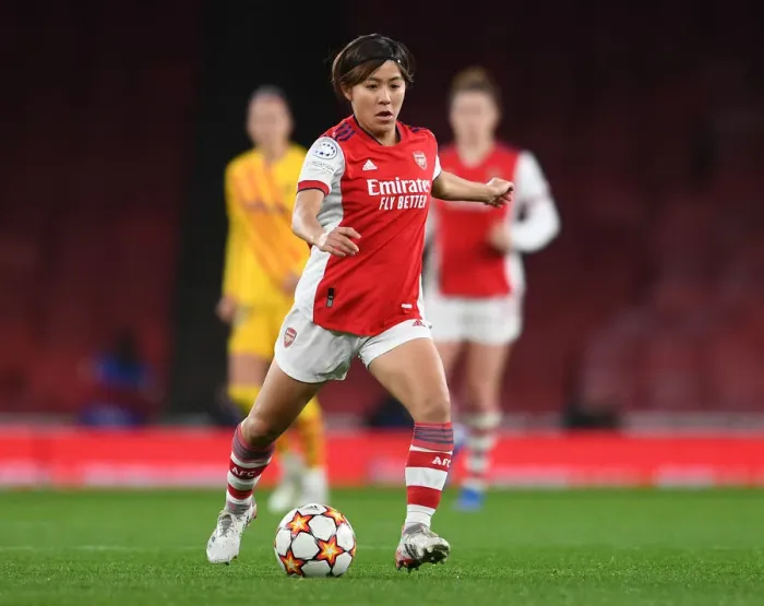 Framed Print : Arsenal WFC vs. FC Barcelona: A UEFA Women's Champions League Battle at Emirates Stadium