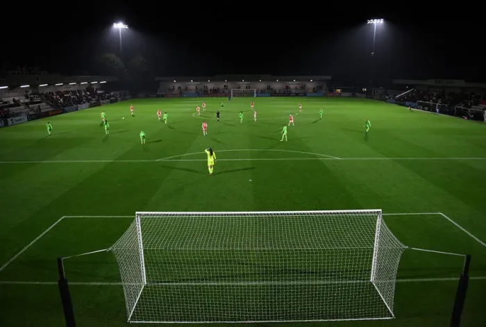 Framed Print : Arsenal WFC vs HB Koge: UEFA Women's Champions League Group C Clash at Meadow Park