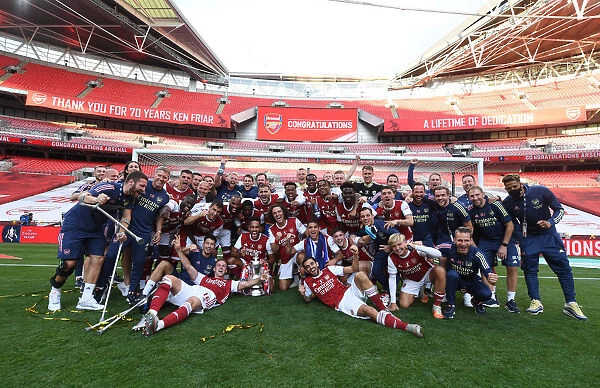 Arsenal Wins FA Cup: Empty Wembley Stadium (Arsenal vs. Chelsea, 2020)