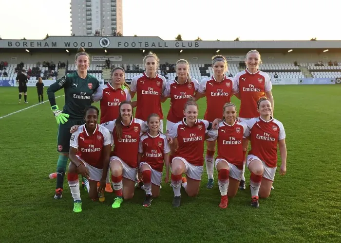 Framed Print : Arsenal Woman. Arsenal Women 3: 1 Reading Women. WSL. Meadow Park, Borehamwood, 18 / 4 / 18 Framed Print : Arsenal Woman. Arsenal Women 3: 1 Reading Women. WSL. Meadow Park, Borehamwood, 18 / 4 / 18