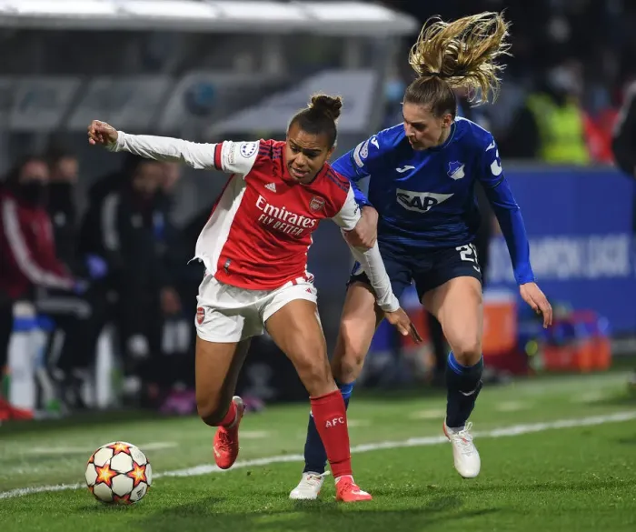 Framed Print : Arsenal Women Battle 1899 Hoffenheim in UEFA Women's Champions League Showdown Framed Print : Arsenal Women Battle 1899 Hoffenheim in UEFA Women's Champions League Showdown