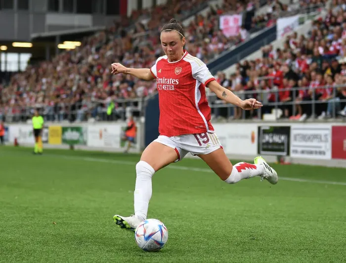 Framed Print : Arsenal Women Battle Linkopings FC in UEFA Champions League Showdown, September 2023