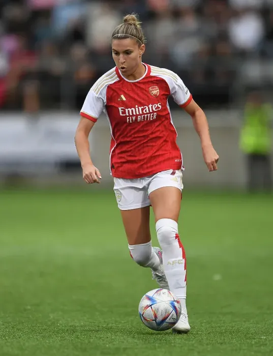 Framed Print : Arsenal Women Battle Linkopings FC in UEFA Champions League Showdown (September 2023)
