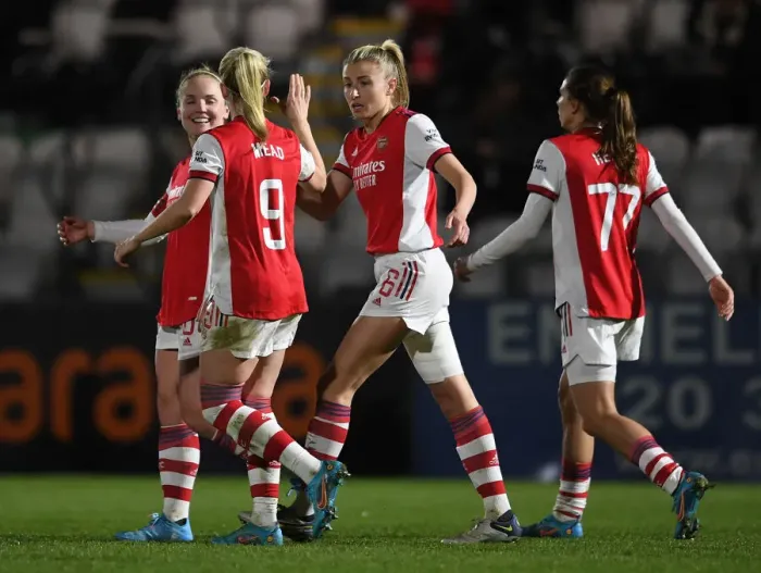 Framed Print : Arsenal Women: Beth Mead Scores Second Goal Against Brighton Hove Albion in FA WSL Match Framed Print : Arsenal Women: Beth Mead Scores Second Goal Against Brighton Hove Albion in FA WSL Match