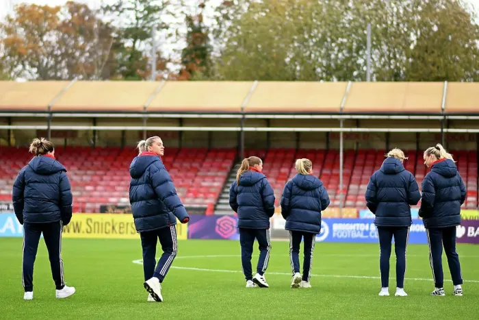 Framed Print : Arsenal Women Take on Brighton & Hove Albion in Barclays Super League Showdown Framed Print : Arsenal Women Take on Brighton & Hove Albion in Barclays Super League Showdown