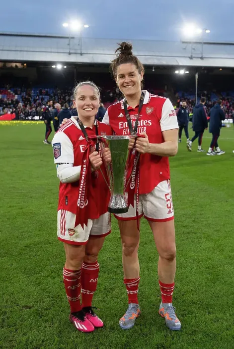 Framed Print : Arsenal Women Celebrate Conti Cup Triumph Over Chelsea