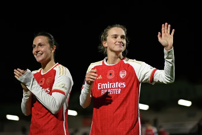Framed Print : Arsenal Women Celebrate Conti Cup Victory