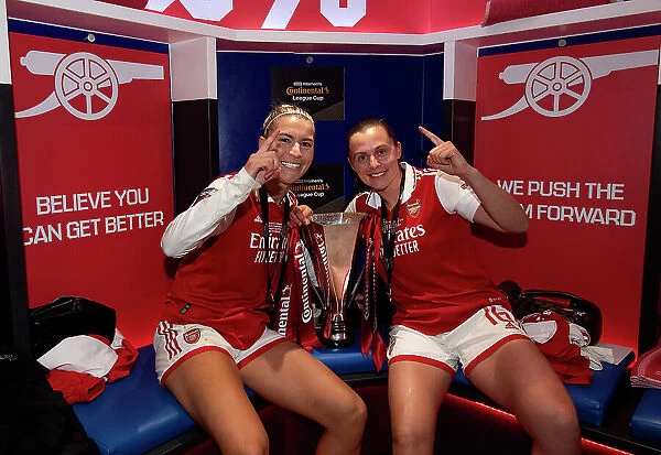 Arsenal Women Celebrate Conti Cup Victory over Chelsea