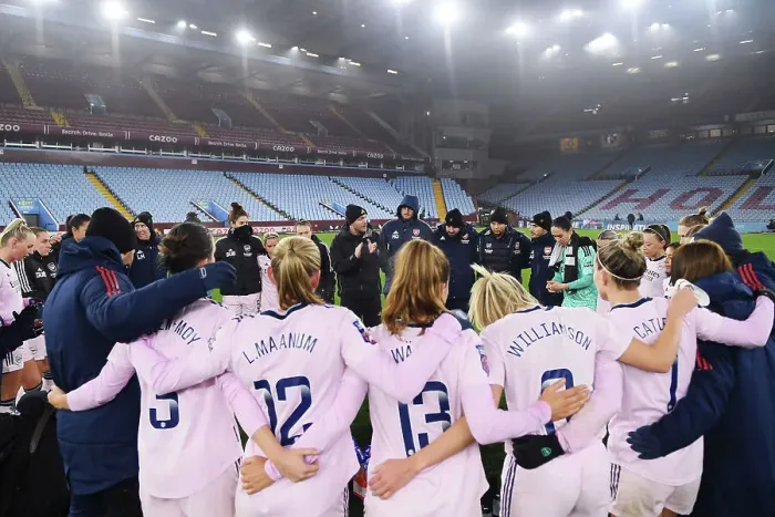 Framed Print : Arsenal Women Celebrate FA WSL Title: Jonas Eidevall's Team Triumphs at Villa Park