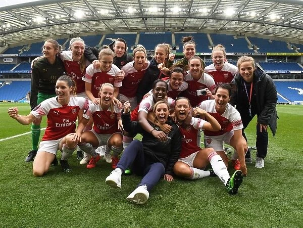 Arsenal Women Celebrate FA WSL Title Win