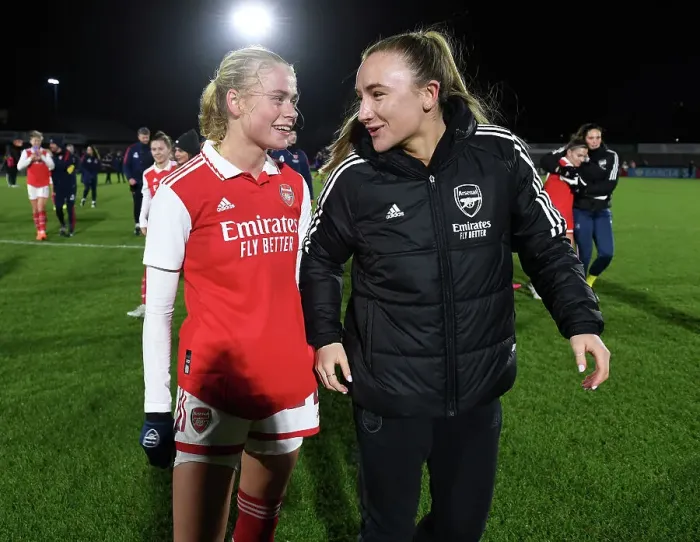 Framed Print : Arsenal Women Celebrate Victory Over Aston Villa in Conti Cup Match