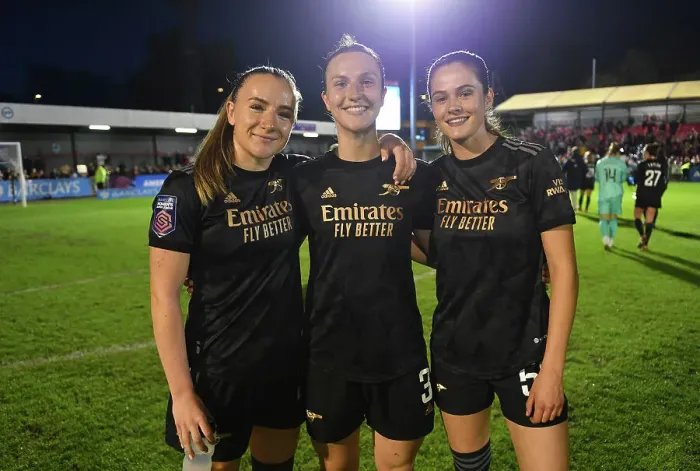 Framed Print : Arsenal Women Celebrate Victory over Brighton & Hove Albion in FA WSL Match Framed Print : Arsenal Women Celebrate Victory over Brighton & Hove Albion in FA WSL Match