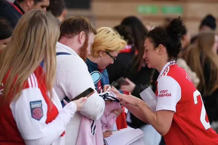 Framed Print : Arsenal Women Celebrate Victory over Tottenham Hotspur in FA Women's Super League