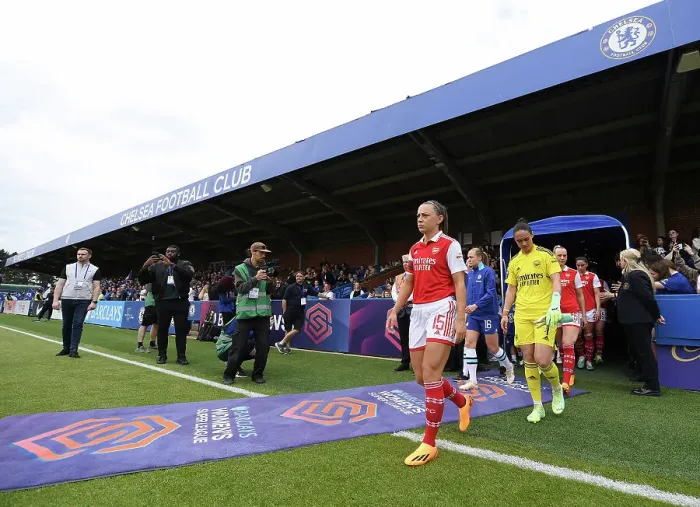 Framed Print : Arsenal Women Take on Chelsea in FA Women's Super League Showdown Framed Print : Arsenal Women Take on Chelsea in FA Women's Super League Showdown