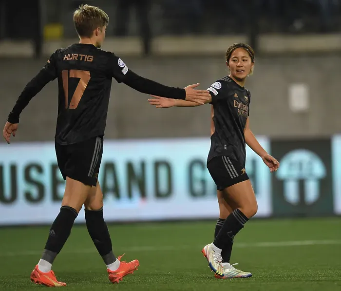 Framed Print : Arsenal Women Crush FC Zürich with Nine Goals in UEFA Women's Champions League