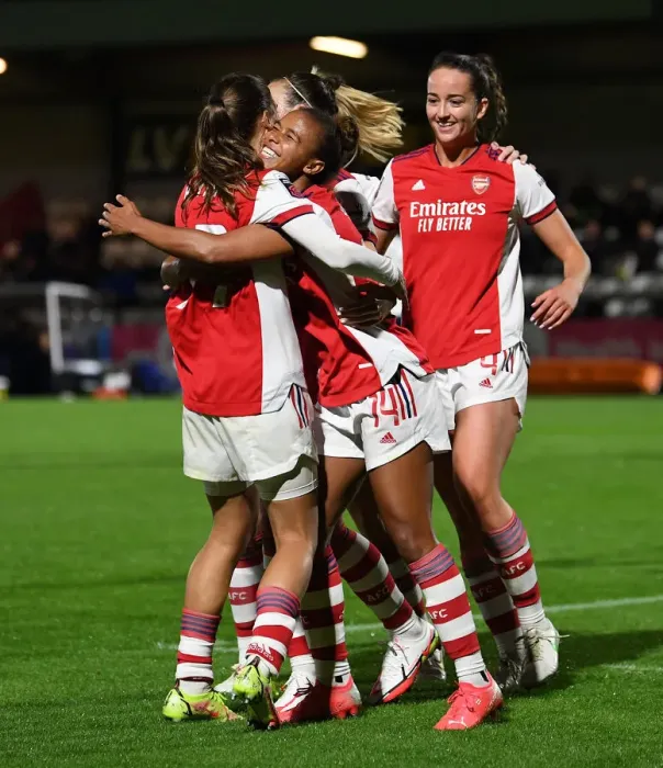 Framed Print : Arsenal Women Crush Tottenham Hotspur Women 4-0 in FA Cup Quarterfinals: Nikita Parris and Tobin Heath Celebrate Framed Print : Arsenal Women Crush Tottenham Hotspur Women 4-0 in FA Cup Quarterfinals: Nikita Parris and Tobin Heath Celebrate