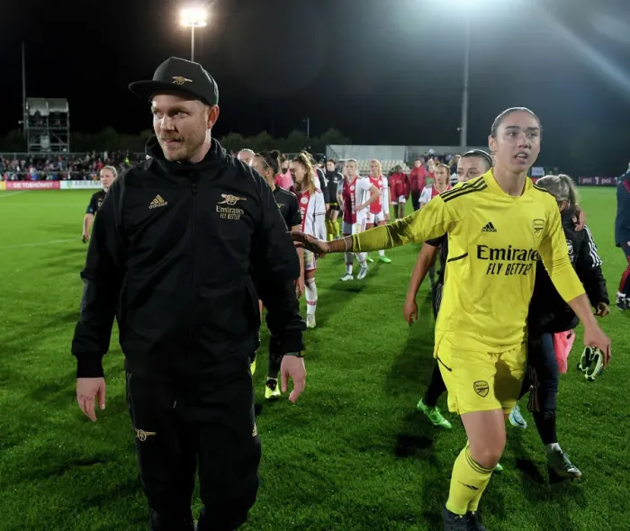 Framed Print : Arsenal Women Face AFC Ajax in UEFA Champions League Second Qualifying Round