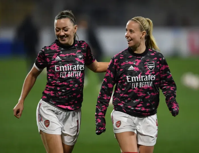 Framed Print : Arsenal Women Face Off Against 1899 Hoffenheim in UEFA Champions League Clash