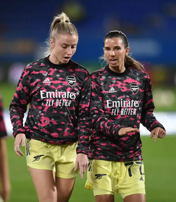 Framed Print : Arsenal Women Face Off Against Barcelona in UEFA Champions League Clash