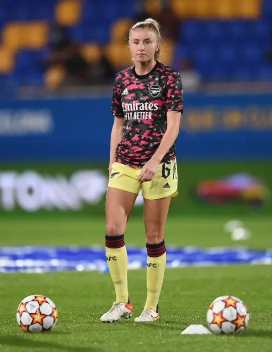 Framed Print : Arsenal Women Face Off Against Barcelona in UEFA Champions League Clash