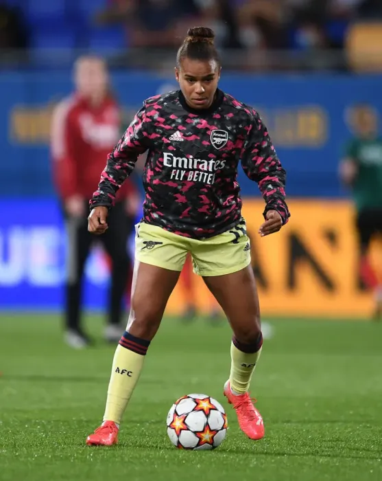 Framed Print : Arsenal Women Face Off Against Barcelona in UEFA Champions League Clash Framed Print : Arsenal Women Face Off Against Barcelona in UEFA Champions League Clash