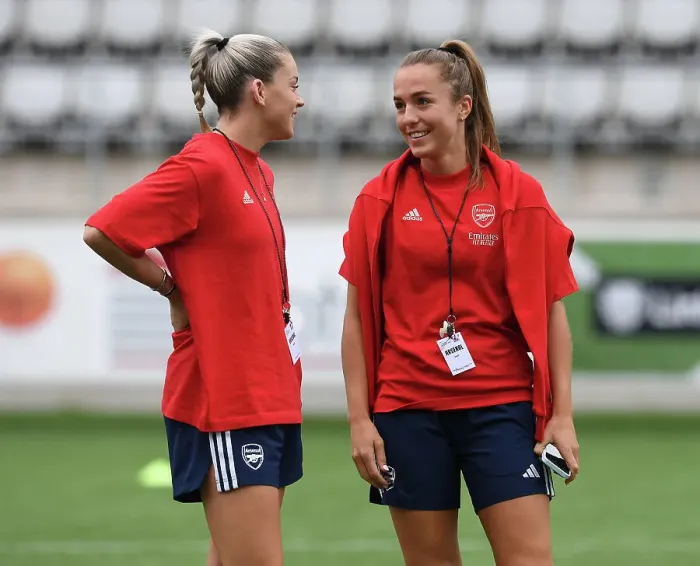 Framed Print : Arsenal Women Face Off Against Linkopings FC in UEFA Champions League Clash