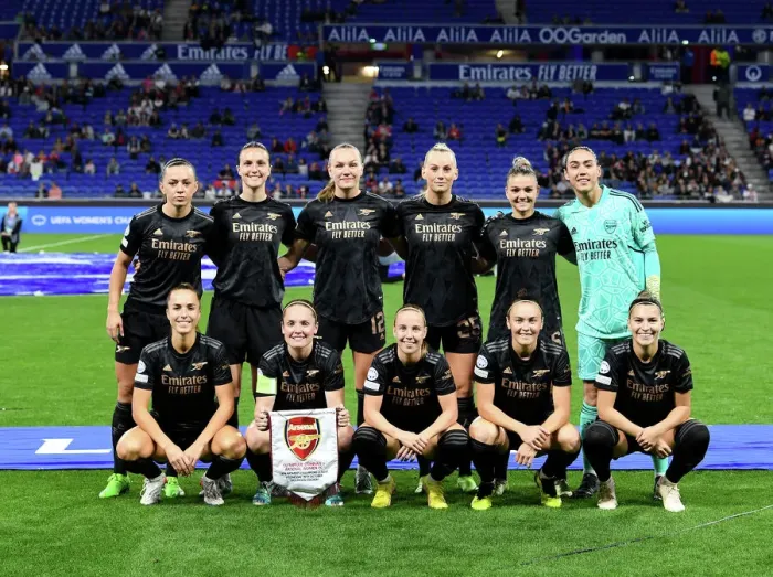 Framed Print : Arsenal Women Face Olympique Lyonnais in UEFA Champions League Group C Showdown