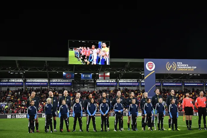 Framed Print : Arsenal Women FC v ASFAR - FIFA Women's Champions Cup 2026 Semi Final Arsenal Women FC v ASFAR - FIFA Women's Champions Cup 2026 Semi Final