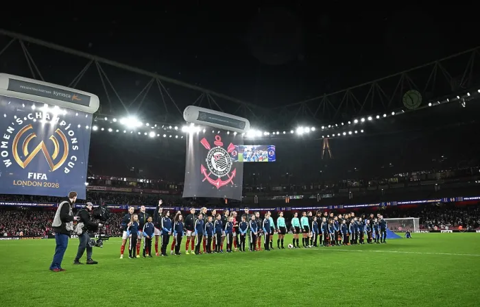 Framed Print : Arsenal Women FC v SC Corinthians - FIFA Women's Champions Cup 2026 Final Framed Print : Arsenal Women FC v SC Corinthians - FIFA Women's Champions Cup 2026 Final