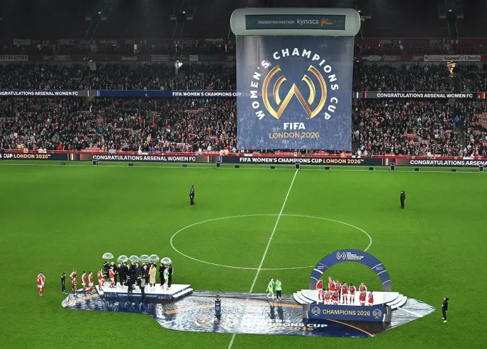 Framed Print : Arsenal Women FC v SC Corinthians - FIFA Women's Champions Cup 2026 Final Arsenal Women FC v SC Corinthians - FIFA Women's Champions Cup 2026 Final