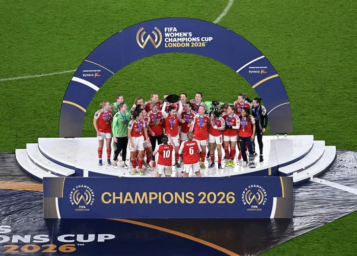 Framed Print : Arsenal Women FC v SC Corinthians - FIFA Women's Champions Cup 2026 Final Arsenal Women FC v SC Corinthians - FIFA Women's Champions Cup 2026 Final