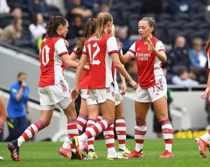 Framed Print : Arsenal Women Kick Off New Season with McCabe's Stunner Against Tottenham Hotspur