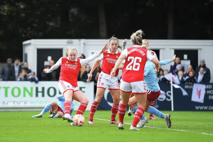 Framed Print : Arsenal Women Take the Lead: Frida Maanum Scores First Goal Against Manchester City in FA Women's Super League Framed Print : Arsenal Women Take the Lead: Frida Maanum Scores First Goal Against Manchester City in FA Women's Super League