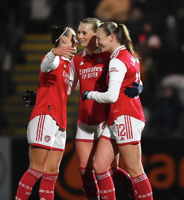 Framed Print : Arsenal Women Take the Lead: Stina Blackstenius Scores First Goal Against Liverpool in FA Women's Super League