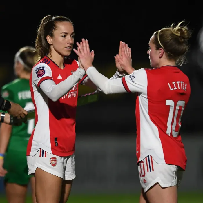 Framed Print : Arsenal Women: Lia Walti Substitutes Kim Little in FA Cup Quarterfinal vs Coventry United